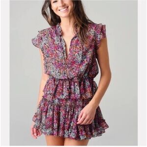 Misa Los Angeles Multicolor Floral Mini Dress - Augusta